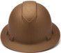 Pyramex Ridgeline Full Brim Style Hard Hat with Copper Graphite Pattern  - Front View