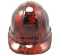Hades Skull Red Hydro Dipped Hard Hats ~ Front Vie