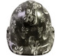 Hades Skull White Hydro Dipped Hard Hats ~ Front View