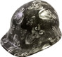 Hades Skull White Hydro Dipped Hard Hats ~ Oblique View