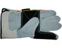 Luminator Hi-Vis Leather DOUBLE Palm w/ Reflective Stripes Pic 1
