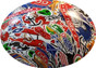 Route 66 Sticker Bomb Hydro Dipped Hard Hats, Cap Style ~ Detail