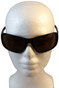 ERB Rose Safety Glasses Black Frame with Brown Lens ~ Front View