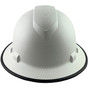 Pyramex Ridgeline Full Brim Style Hard Hat with White Graphite Pattern with Protective Edge