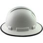 Pyramex Ridgeline Full Brim Style Hard Hat with White Graphite Pattern with Protective Edge