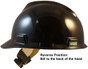 MSA V-Gard Cap Style Hard Hats with Swing Suspensions (Black)