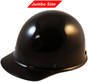 MSA Skullgard (LARGE SHELL) Cap Style Hard Hats with Ratchet Suspension - Black ~ Oblique View