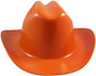 Outlaw Cowboy Hardhat with Ratchet Suspension Orange - Front View