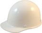 MSA Skullgard Cap Style Hard Hat with Ratchet Suspension - White - Oblique View