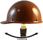 MSA Skullgard Cap Style With Swing Suspension - Natural Tan - Swing Suspension in Transition