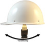 MSA Skullgard Cap Style With Swing Suspension - White  - Swing Suspension in Transition