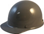 MSA Skullgard (LARGE SHELL) Cap Style Hard Hats with STAZ ON Suspension - Gray - Oblique View