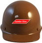 MSA Skullgard (LARGE SHELL) Cap Style Hard Hats with STAZ ON Suspension - Natural Tan - Front View
