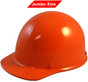 MSA Skullgard (LARGE SHELL) Cap Style Hard Hats with Ratchet Suspension - Orange - Oblique View 
