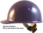Skullgard Cap Style Hard Hats With Swing Suspension Purple 
