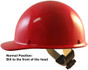 Skullgard Cap Style Hard Hats With Swing Suspension Red 
