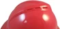 MSA Advance Full Brim Vented Hard hat with 4 point Ratchet Suspension Red - Vent Detail