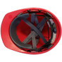 MSA Advance Vented Hard Hats with 6 Point Ratchet Suspensions Red - Suspension Detail