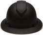 Pyramex Ridgeline Full Brim Style Hard Hat with Black Graphite Pattern  - Front View