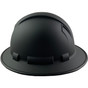 Pyramex Ridgeline Full Brim Style Hard Hat with Black Graphite Pattern  - Left View