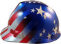 MSA V-Gard American Stars and Stripes Hard Hats - Left Side View