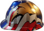 MSA V-Gard American Flag and 2 Eagles Hard Hats - Left Side View