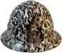 Cancer Awareness White Full Brim Hydro Dipped Hard Hats - Front View