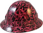 Cancer Awareness Pink Full Brim Hydro Dipped Hard Hats - Oblique View
