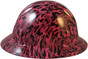 Cancer Awareness Pink Full Brim Hydro Dipped Hard Hats - Right Side View