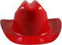 Outlaw Cowboy Hardhat with Ratchet Suspension Red - Front View