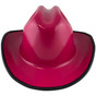 Outlaw Cowboy Hardhat with Ratchet Suspension Raspberry  with Protective Edge