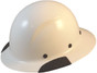DAX Fiberglass Composite Hard Hat - Full Brim White - Oblique View
