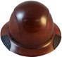 DAX Fiberglass Composite Hard Hat - Full Brim Natural Tan - Front View