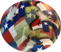 Texas Pride Full Brim Style Hydro Dipped Hard Hats - Illustration
