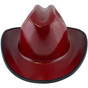 Outlaw Cowboy Hardhat with Ratchet Suspension Maroon with Protective Edge