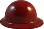 MSA Skullgard Full Brim Hard Hat with STAZ ON Suspension - Maroon - Right Side View