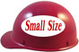 MSA Skullgard (SMALL SIZE) Cap Style Hard Hats with Ratchet Suspension - Raspberry - Left Side View