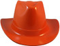 Occunomix Western Cowboy Hard Hats ~ Hi Viz Orange - Front View