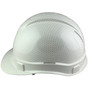 Pyramex Ridgeline Cap Style Hard Hat with Shiny White Graphite Pattern  - Left View