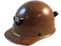 MSA Skullgard Cap Style With STAZ ON Suspension Natural Tan ~ oblique View