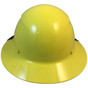 DAX Fiberglass Composite Hard Hat - Full Brim Yellow - Back View