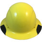 DAX Fiberglass Composite Hard Hat - Full Brim Yellow - Front View