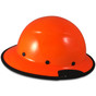 DAX Fiberglass Composite Hard Hat with Protective Edge  - Full Brim High Vision Orange - Right View