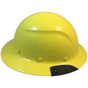 Actual Carbon Fiber Hard Hat - Full Brim High Vision Yellow - Right