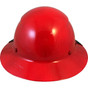 DAX Fiberglass Composite Hard Hat - Full Brim Red - Back View