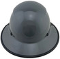 DAX Fiberglass Composite Hard Hat - Full Brim Medium Gray
