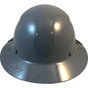 Actual Carbon Fiber Hard Hat - Full Brim Medium Gray - Back