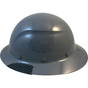 Actual Carbon Fiber Hard Hat - Full Brim Medium Gray - Left 