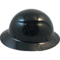 DAX Fiberglass Composite Hard Hat - Full Brim Solid Black - Right View