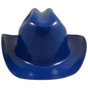 Outlaw Cowboy Hardhat with Ratchet Suspension Royal Blue - Front View